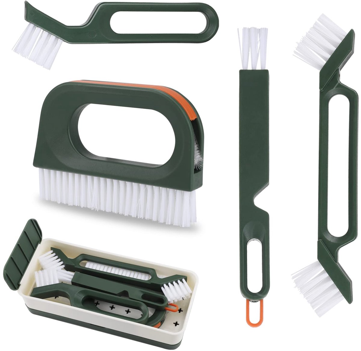 Ibenzoa® Veelzijdige 5-in-1 Reinigingsborstelset voor Voegen, Tegels en Meer