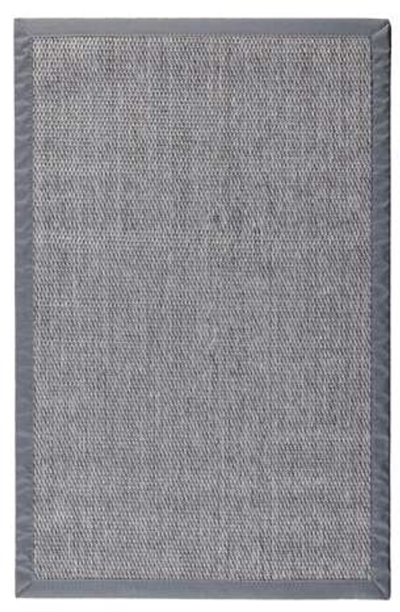 Storesdeco Premium vinyl vloerkleed met bies, antislip en sterk – Grijs, 60 x 90 cm