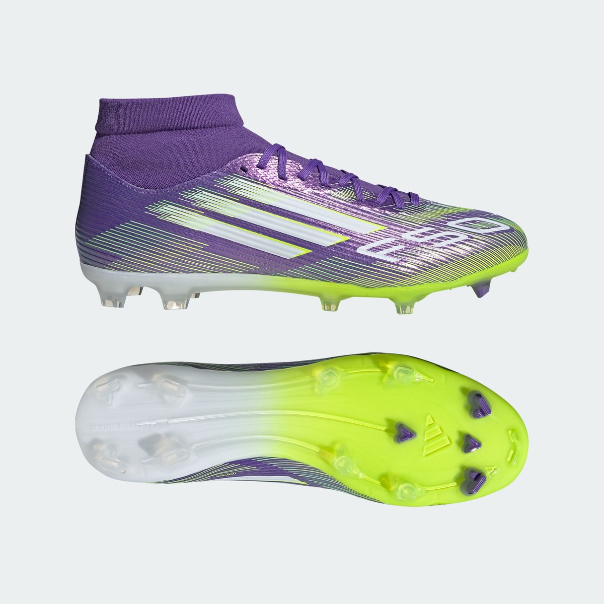 adidas Performance F50 League Mid Firm/Multi-Ground Voetbalschoenen - Unisex - Paars — cadeau in Sport & Outdoor - foto 8