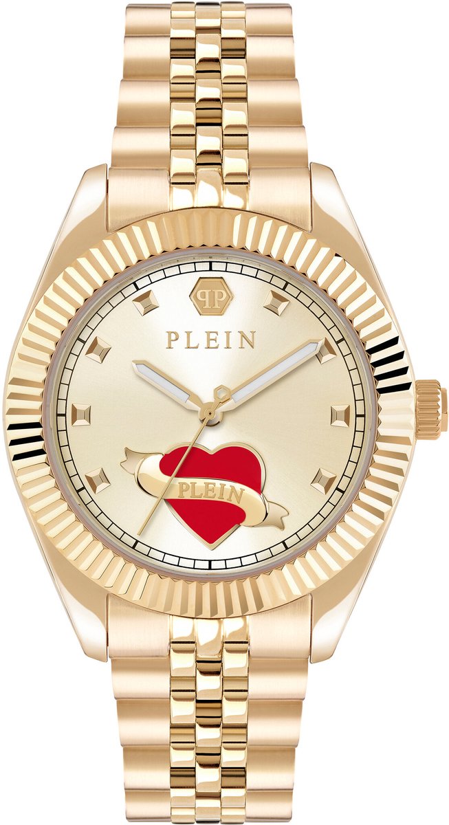 Philipp Plein Plein Valentine PW2BA0725 Horloge - Staal - Goudkleurig - Ø 38 mm