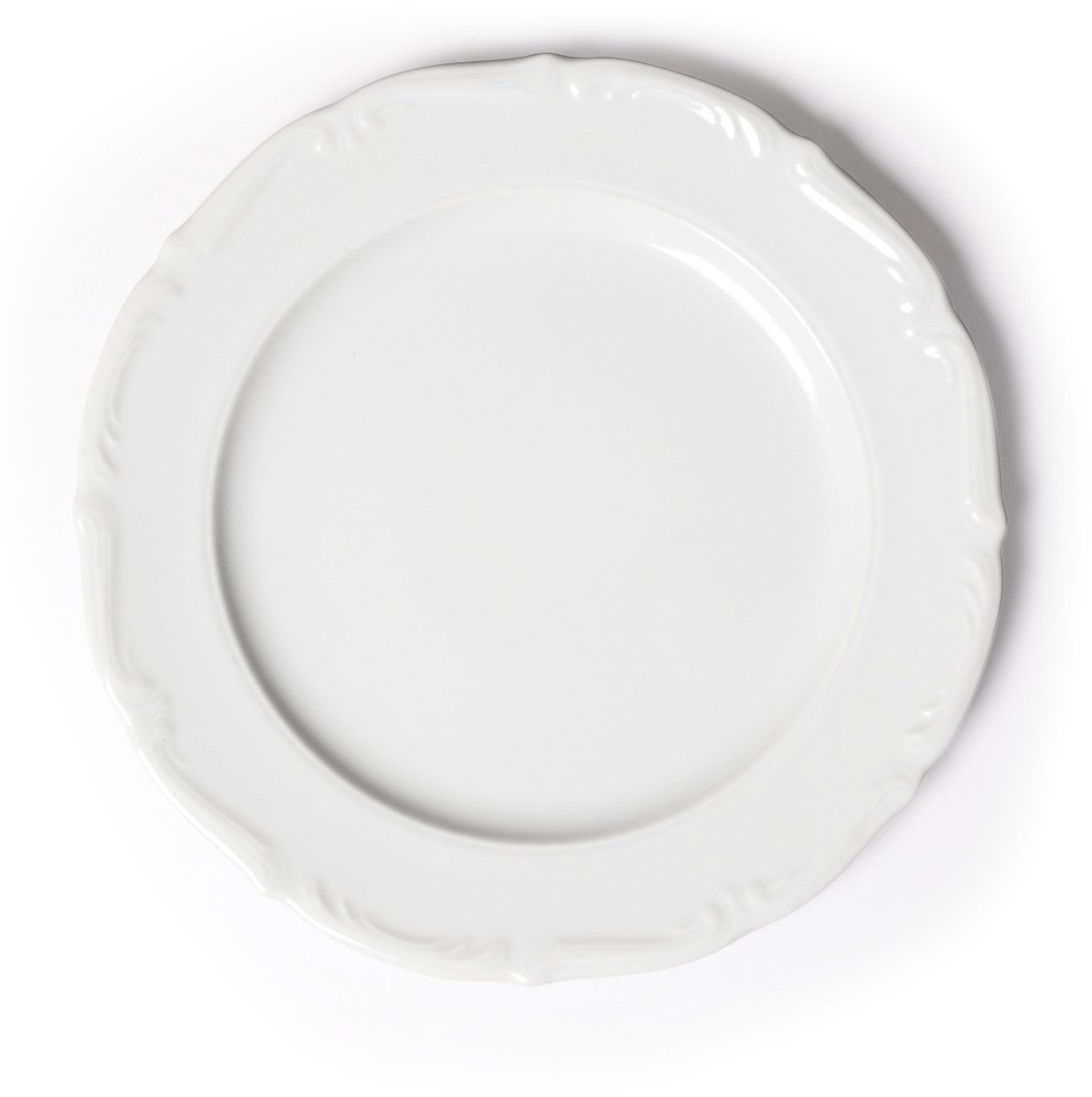Excelsa Mademoiselle dinerbord, porselein, wit, 27 x 27 x 4 cm