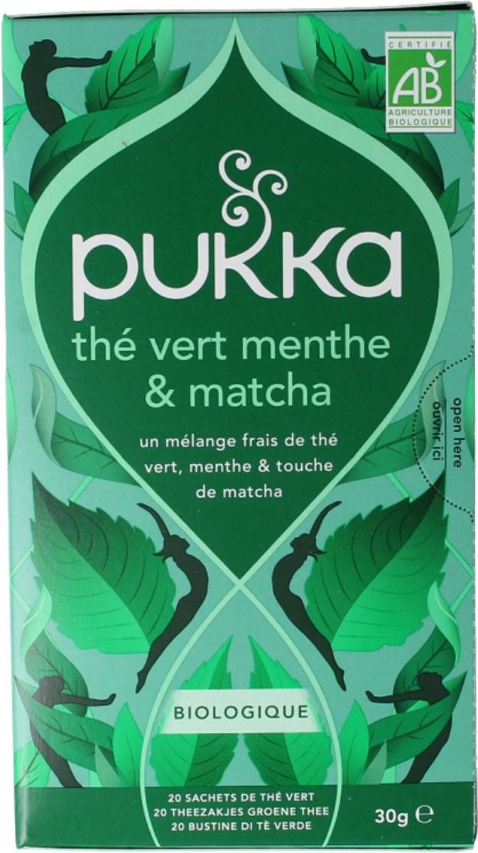 Pukka Mint matcha green tea bio 20 Zakjes