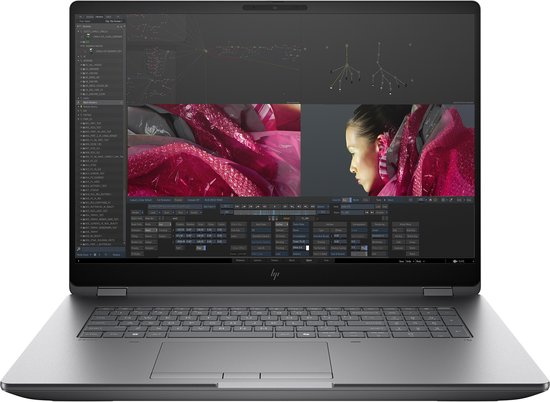 HP ZBook Fury G1i 18 Intel Core Ultra 7 255HX Mobiel werkstation 45,7 cm (18") WQXGA 32 GB DDR5-SDRAM 1 TB SSD NVIDIA RTX PRO 2000 Blackwell Wi-Fi 7 (802.11be) Windows 11 Pro AI PC, AI Workstation Zilver