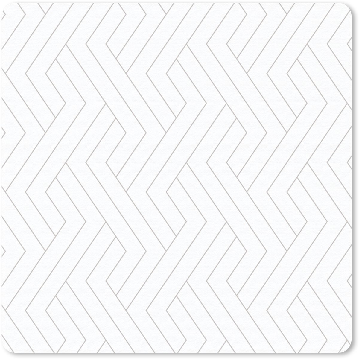 Muismat 30x30 cm - Mousepad Grafisch - Patroon - Modern - Schuin - Muismatten