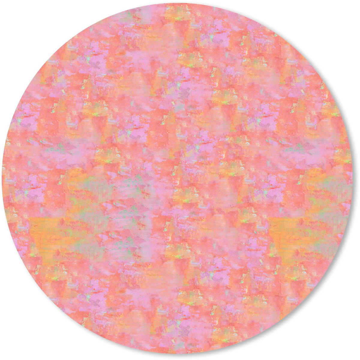 Muismat rond 20x20 cm - Mousepad Verf - Texturen - Pastel - Ronde muismatten