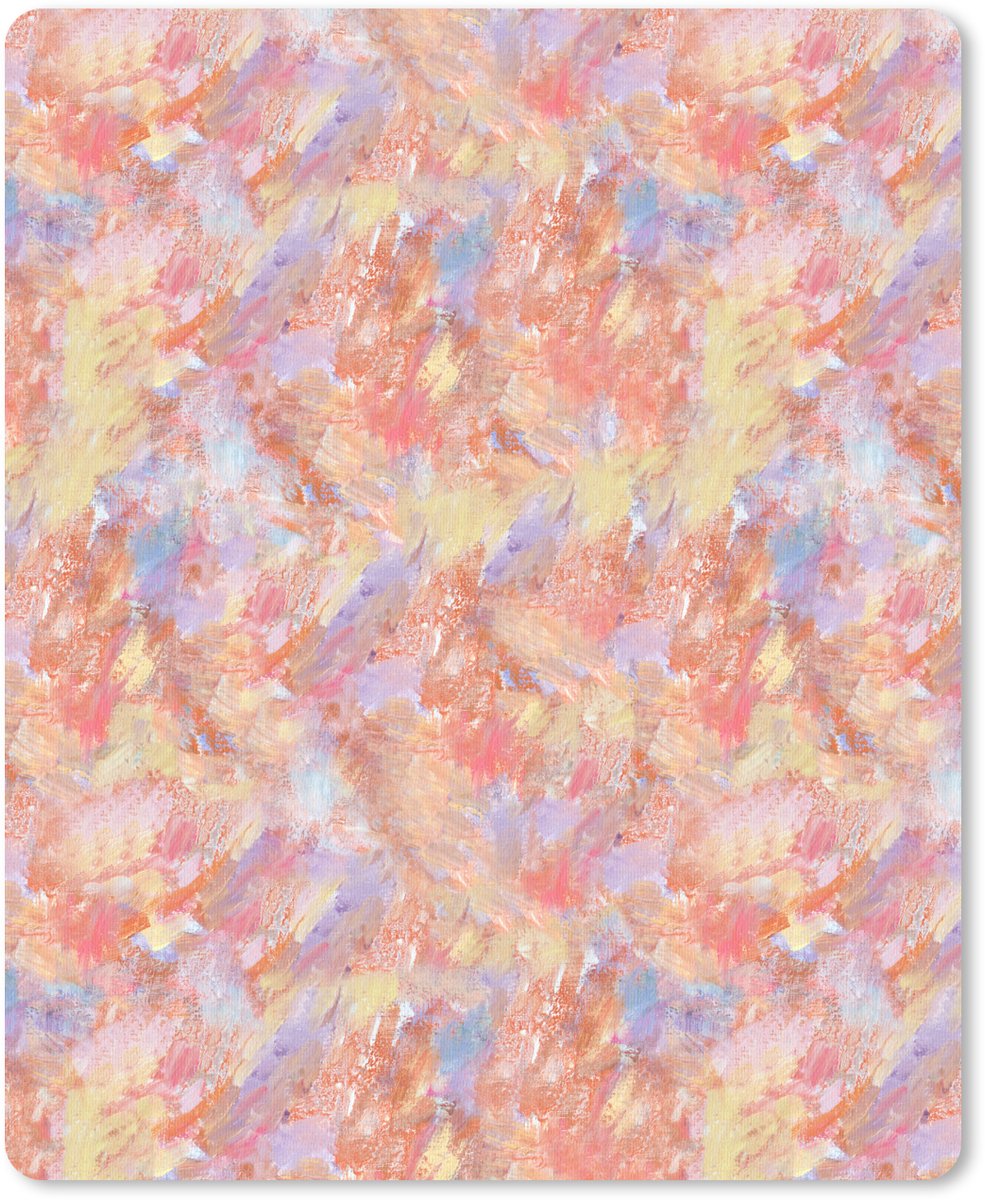 Muismat 19x23 cm - Mousepad Abstract - Multi - Kleur - Verf - Muismatten