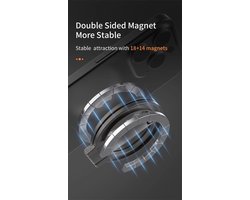 GadgetKing® Magnetische Telefoonring – Opvouwbare Telefoonhouder – MagSafe Compatibel – Universele Draagbare Houder – Voor Thuis, Kantoor & Auto