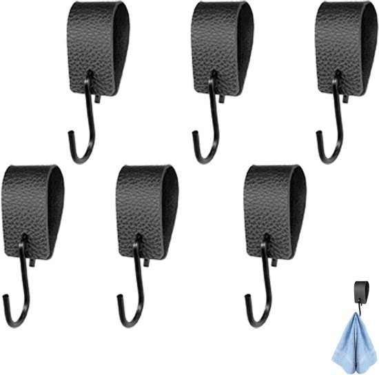 Brute Strength - Multifunctionele Leren S-haken - 6 stuks