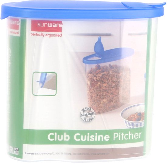Boîte d'arrosage Sunware Club Cuisuine - 1,8 litre - transparent / bleu - 19,5 x 9,3 x 18,7 cm