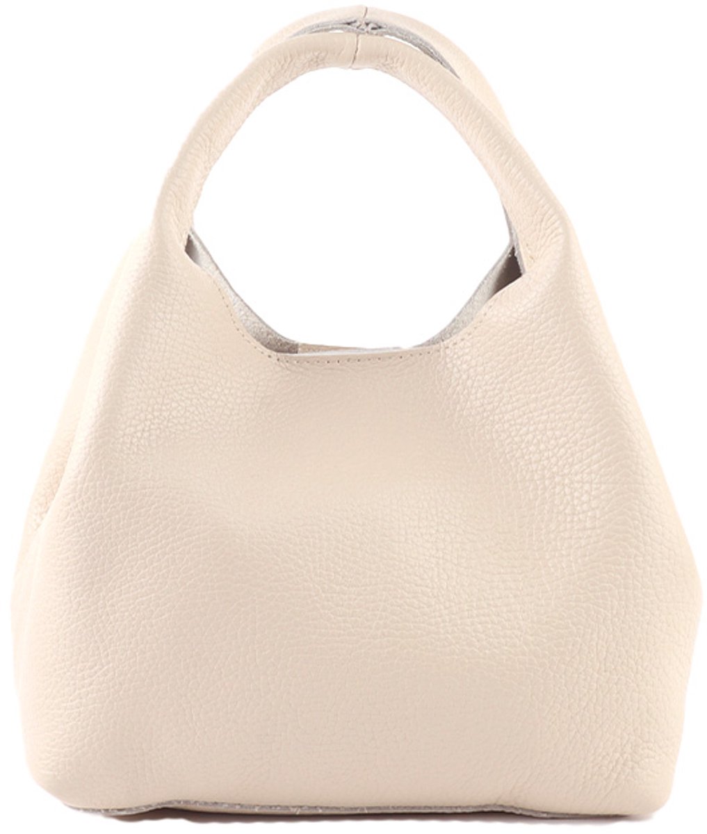 Giuliano lederen handtas Jente - Leer - Dames - Made in Italy - Beige
