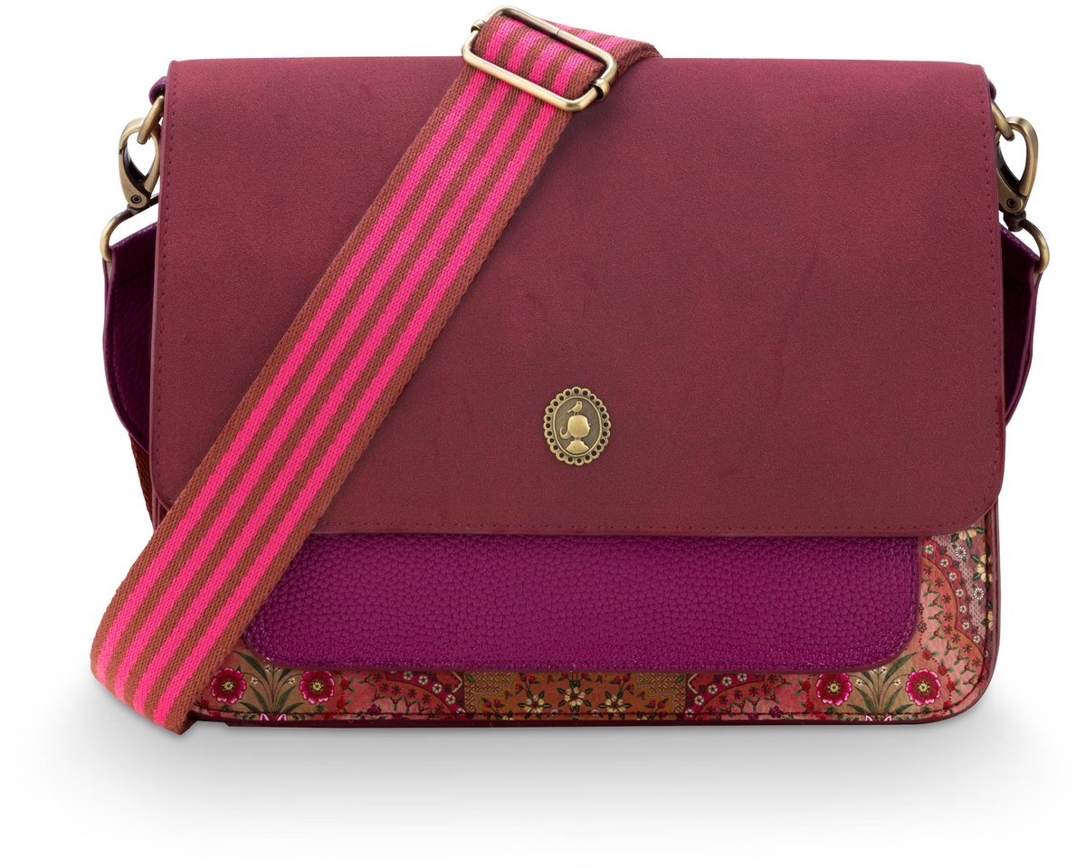 Pip Studio - Fenna Crossbody Tas Dames - Tas - Jabali - Rood - 25x7x20cm
