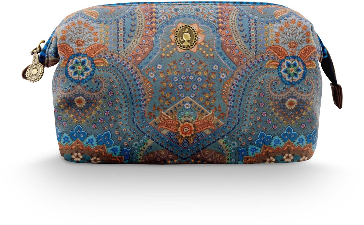 Pip Studio - Cooper Make-up Tasje Dames - Toilettas - Jabali - Blauw - 22.5x9.5x15cm