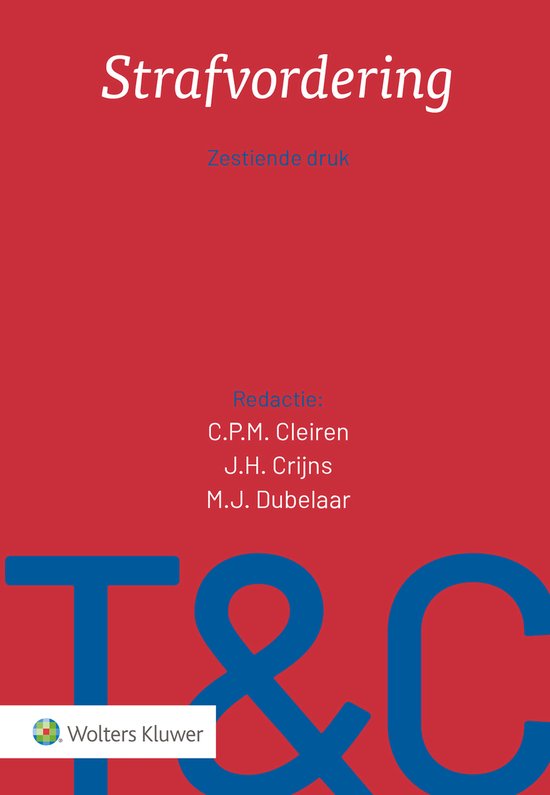 Tekst & Commentaar - Strafvordering - cover