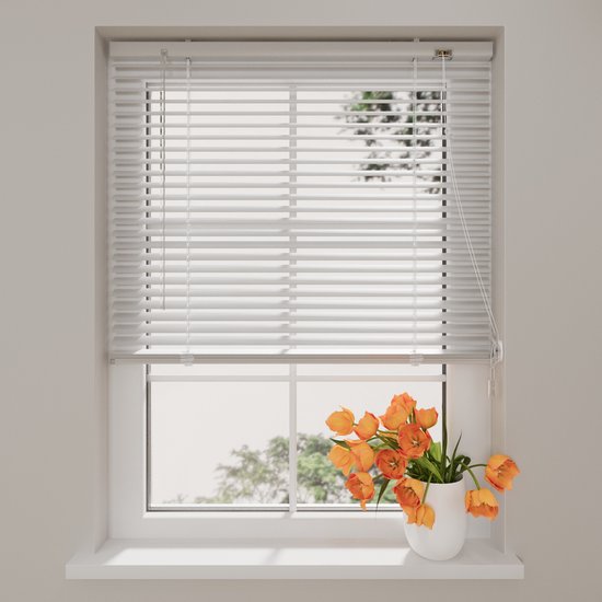 Store vénitien en aluminium 25 mm Easy White 180 x 175