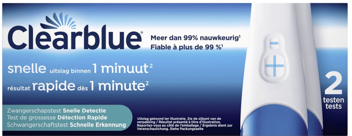 Clearblue Zwangerschapstest Snelle Detectie - 6 x 2 stuks - Voordeelverpakking