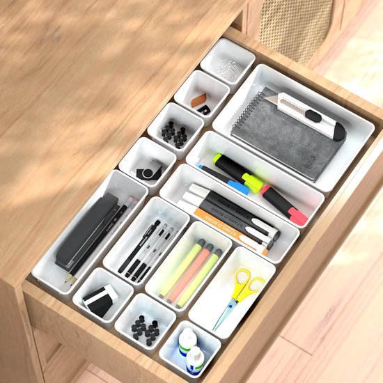 Set Van 4 Opbergboxen Voor De Kinderkamer – Leuke Stoffen Lade Organizers In Verschillende Maten Opbergmandjes Gemaakt Van Ademende Synthetische Vezel Mintgroen Wit