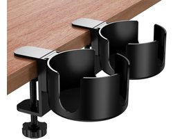 2 Piece Cup Holder - Non Leak Cup Holder voor Desk Table - Office Chair Holder - Bed Cup Holder voor Office Kitchen Dining Tables