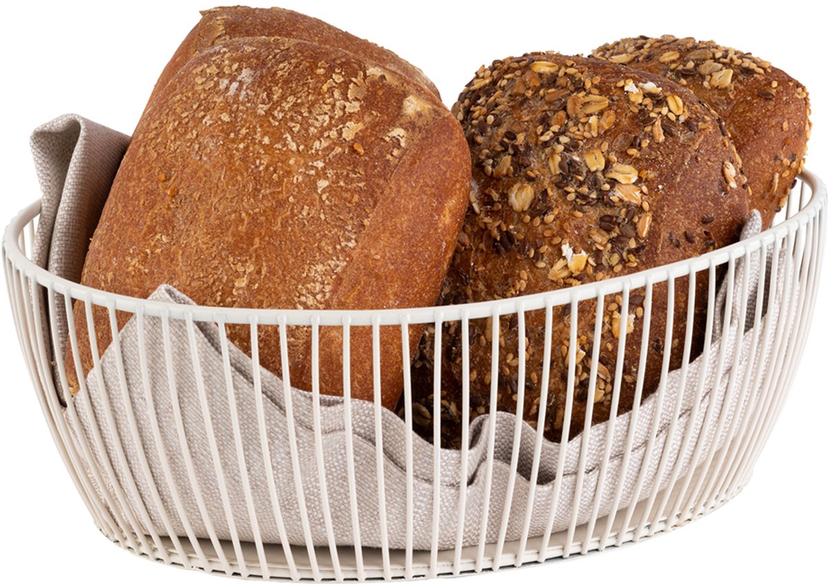 APS brood- en fruitmand SVART, ovaal, 200 x 150 mm, groen