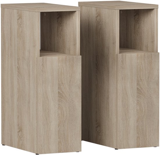 Vicco Enton Nachtkastje – Set van 2 Sonoma