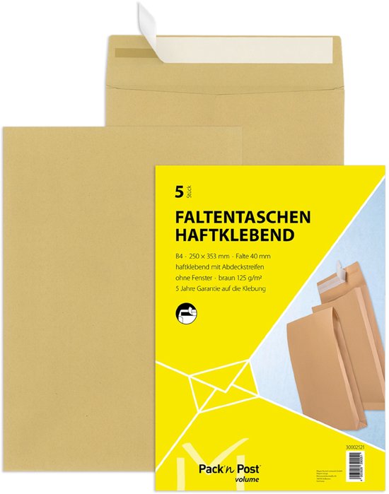 Viking enveloppen zonder venster E4 280 (B) x 400 (H) mm kleefstrip