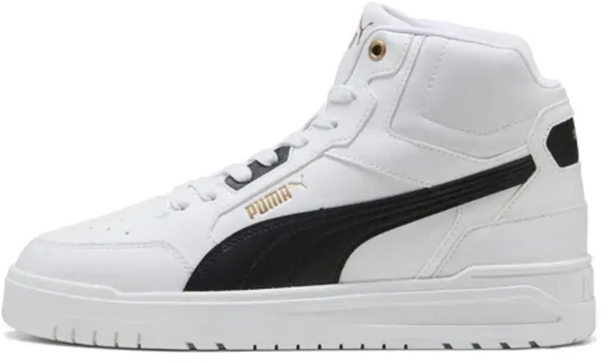 Puma shuffle downtown mid in de kleur . Wit