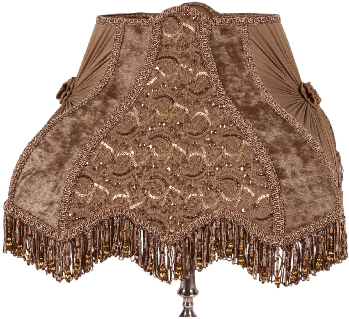 Baroque - Decoratieve schaal - Vaas met handvat 31 cm - 31x31x31 - Aluminium+glass