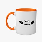 Hacebo® - tante des plus gentils enfants tasse à café orange - Tante - la plus gentille tante - tasse à thé - tasse à café - anniversaire - cadeau pour tante - cadeau - cadeau - tasse à café - contenu 350 ML