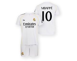 Real Madrid Voetbaltenue Mbappe - Mbappe Tenue thuis - 2025-2026 - Voetbaltenue Kinderen - Shirt en Broekje - Jongens en Meisjes --152