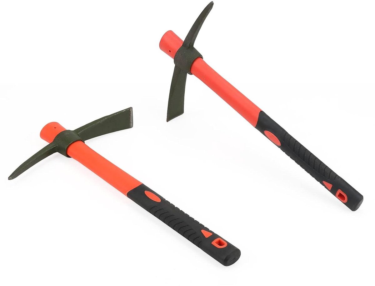 Allecto plus - 2 Stuks Tuinhouweel met Handvat voor Tuinieren en Kamperen - 381 cm - Planten Rooien en Grond Omspitten