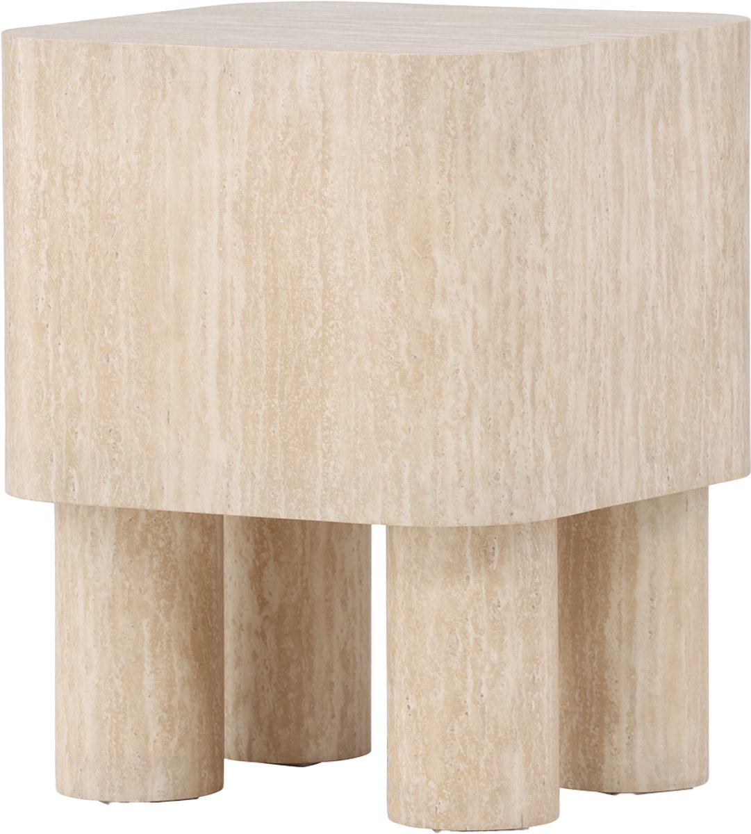 Nest living Hudson Vierkante Bijzettafel - Hout - Koffietafel - Scandinavisch - Modern - 40 x 40 cm