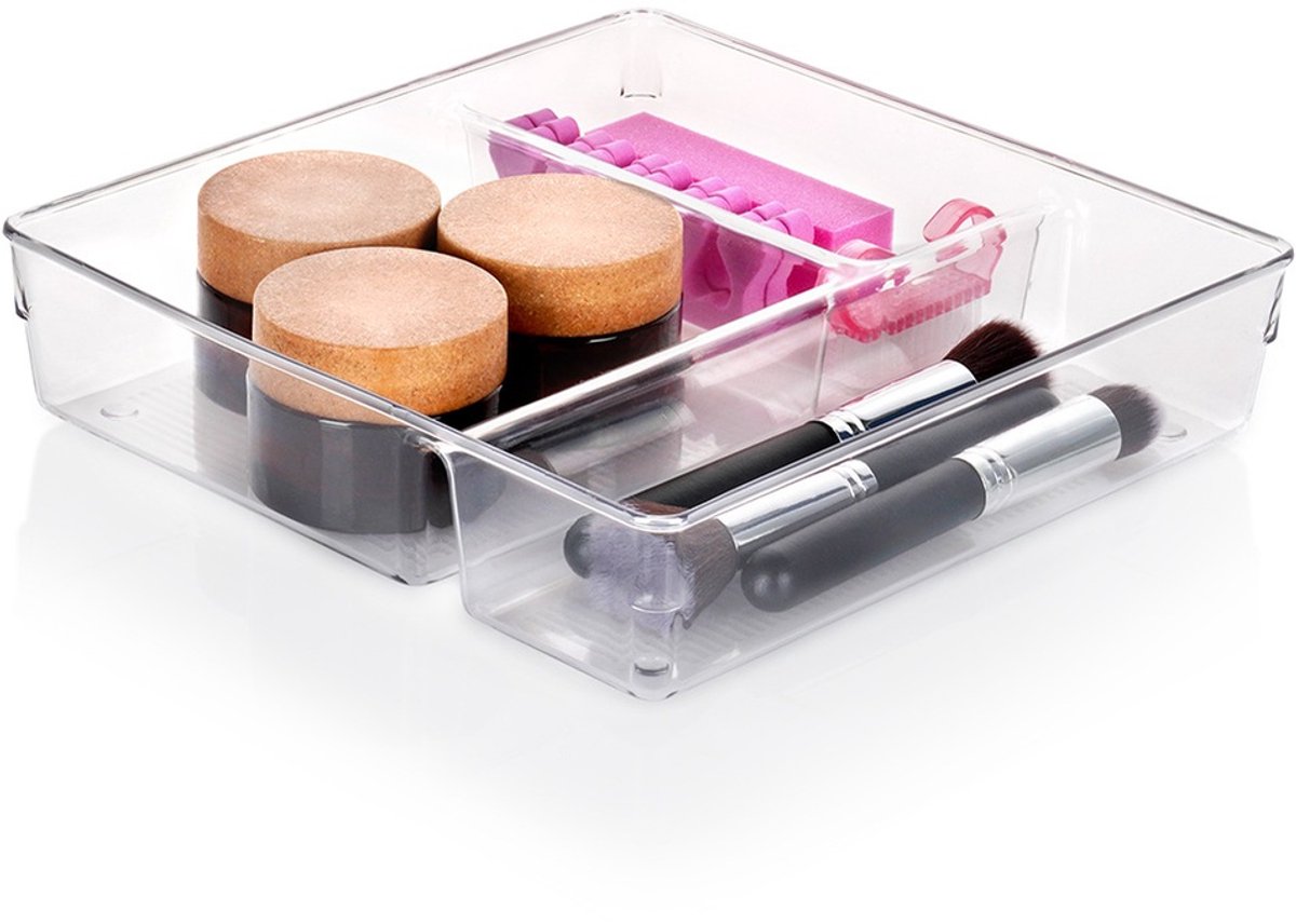 Lade Organizer met Vakken 23x23x5,5 cm - Ladeverdeler - Schuiflade Keukenkast Organizers - Bakjes - Opbergbakjes