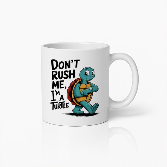 Tasse tortue amusante | Ne me pressez pas, je suis une tasse à café tortue | Cadeau animal mignon 330 ml