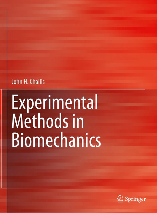 Experimental Methods in Biomechanics - cover