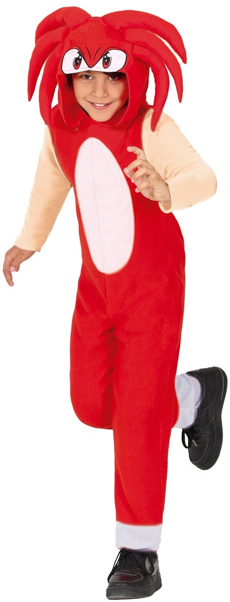 Rode Sonic Knuckles Outfit Kind - 5-6 jaar / 105-115cm