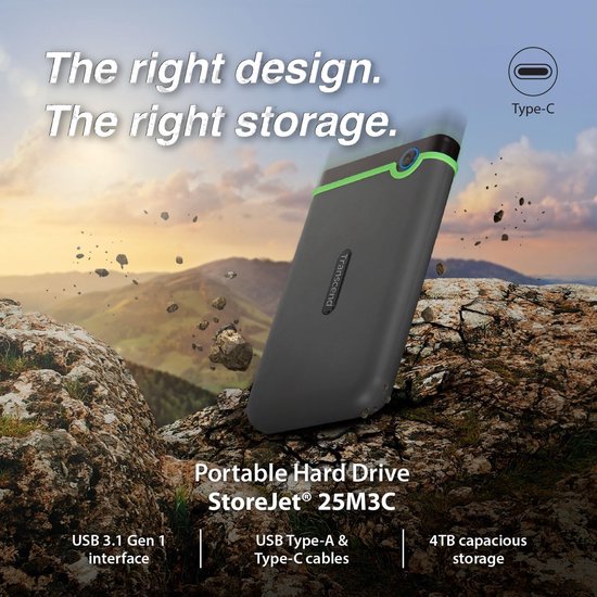 RFWR® 4TB Externe Harde Schijf - 2,5 Inch USB 3.1 Gen 1 met Militaire Bescherming van Merkloos — afbeelding 5