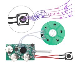 Allecto Plus - Recordable Module 4 Minuten DIY Opname Module Muziek Geluid Praat Chip Audio Radio Recorder voor Wenskaart. inclusief Single Game. Optimalisatie: Opname Module, Wenskaart.