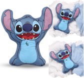 DISNEY Stitch ZACHT decoratief VELOURS kussen, gevormd kussen voor kinderkamer 35x30cm OEKO-TEX
