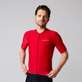 Acelera Essential Wielershirt | Fietsshirt Heren Korte Mouw | Wielrenshirt | Fietskleding | Rood | Maat L