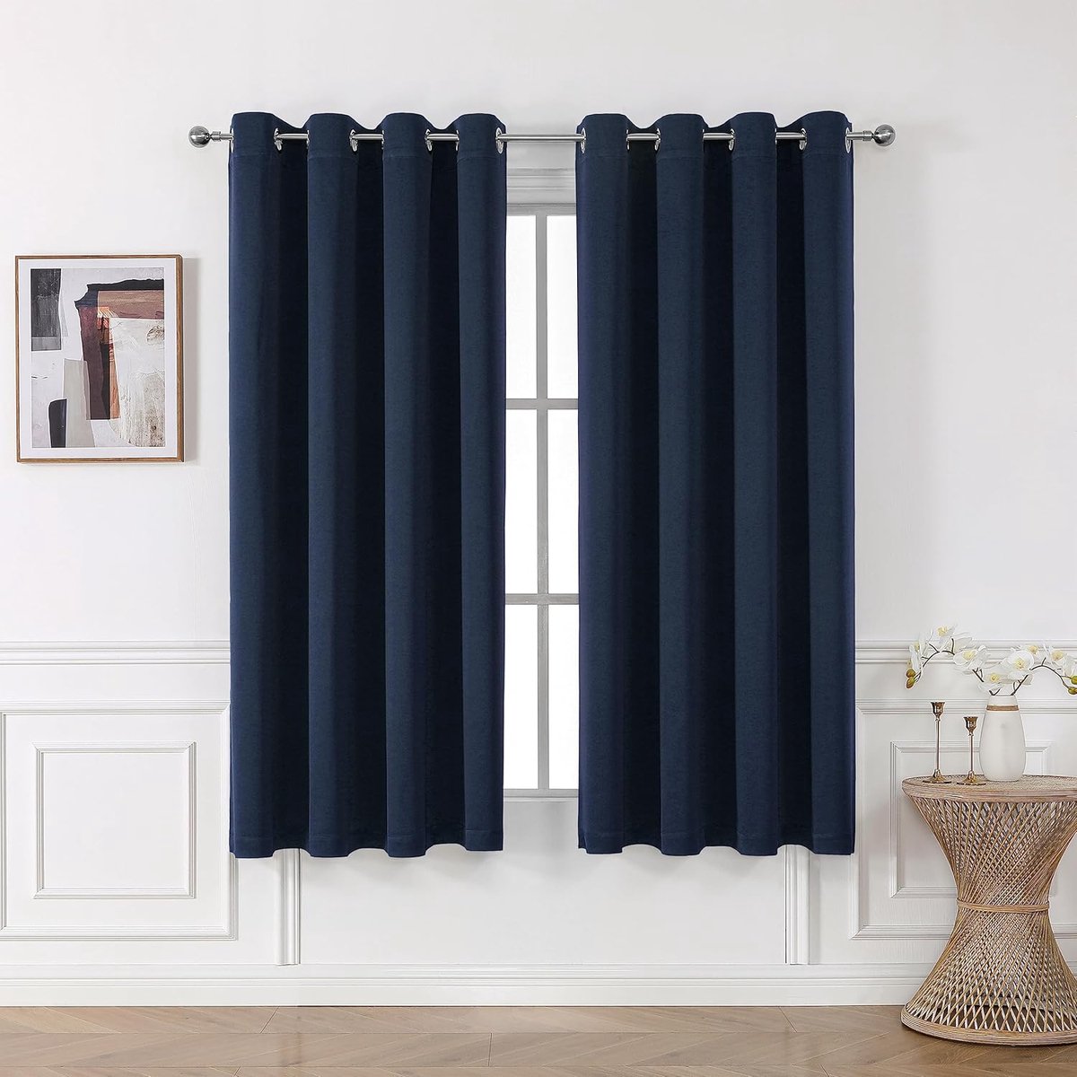 Verduisterende Gordijn met Ringen voor Optimale Verduistering en Isolatie in Diverse Kleuren en Maten breedte: 140 cm, hoogte: 245 cm