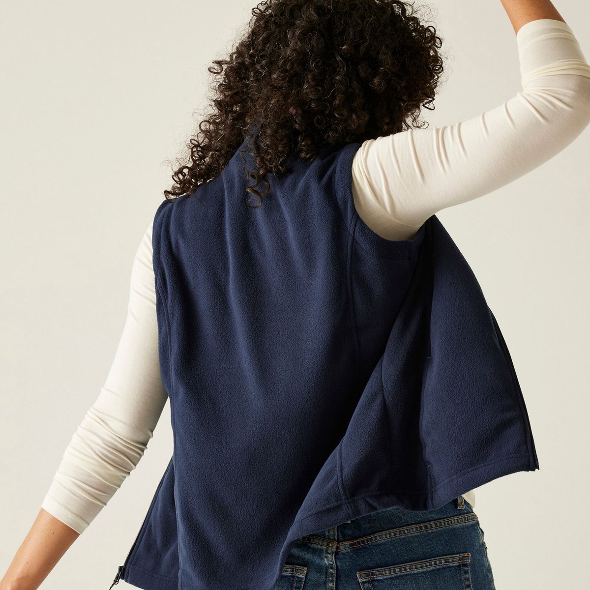 Bodywarmer Hiking Dames Waterdicht Ademend Lichtgewicht — afbeelding 8