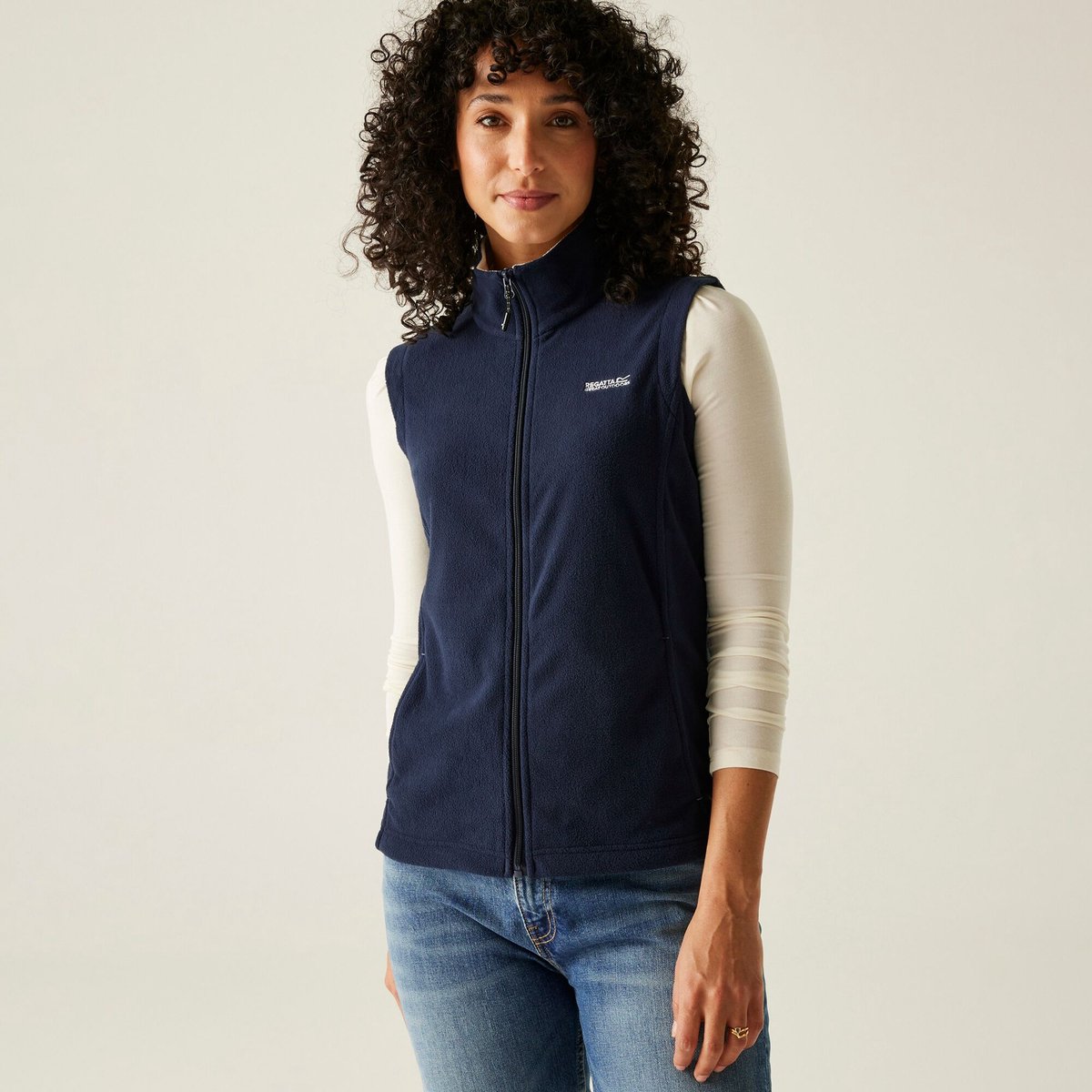 Bodywarmer Hiking Dames Waterdicht Ademend Lichtgewicht — afbeelding 9
