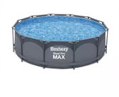 Bol.com Bestway Steel Pro Max Zwembad 366 x 100 cm - Met Afdekzeil - Buitenbad - Zwembad - Afkoelen - Groot Bad - 366M Doorsnee aanbieding