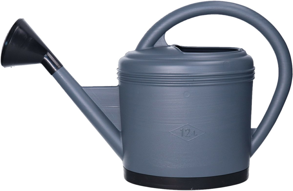 EDA Gieter - donkergrijs - kunststof - kunststof broeskop - 12 liter - Gieters voor buiten