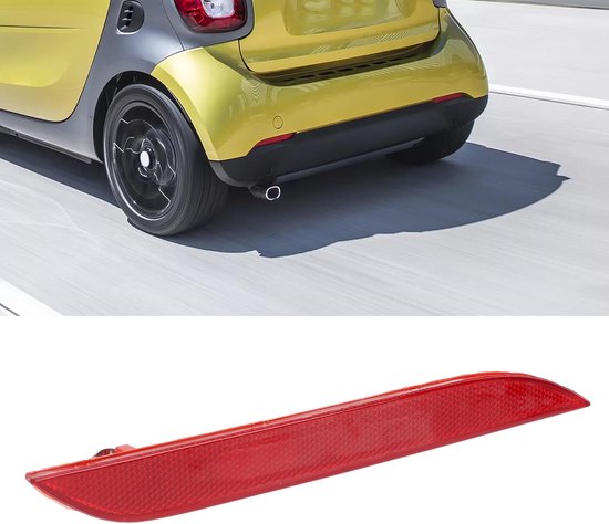 thumbnail image 2 of Rear Bumper Reflector Increase Visibility Side Bumper Reflector Red Lens Replacement For Smart Fortwo Eq Fortwo Right 4539062600~p138540861 2 of 13
