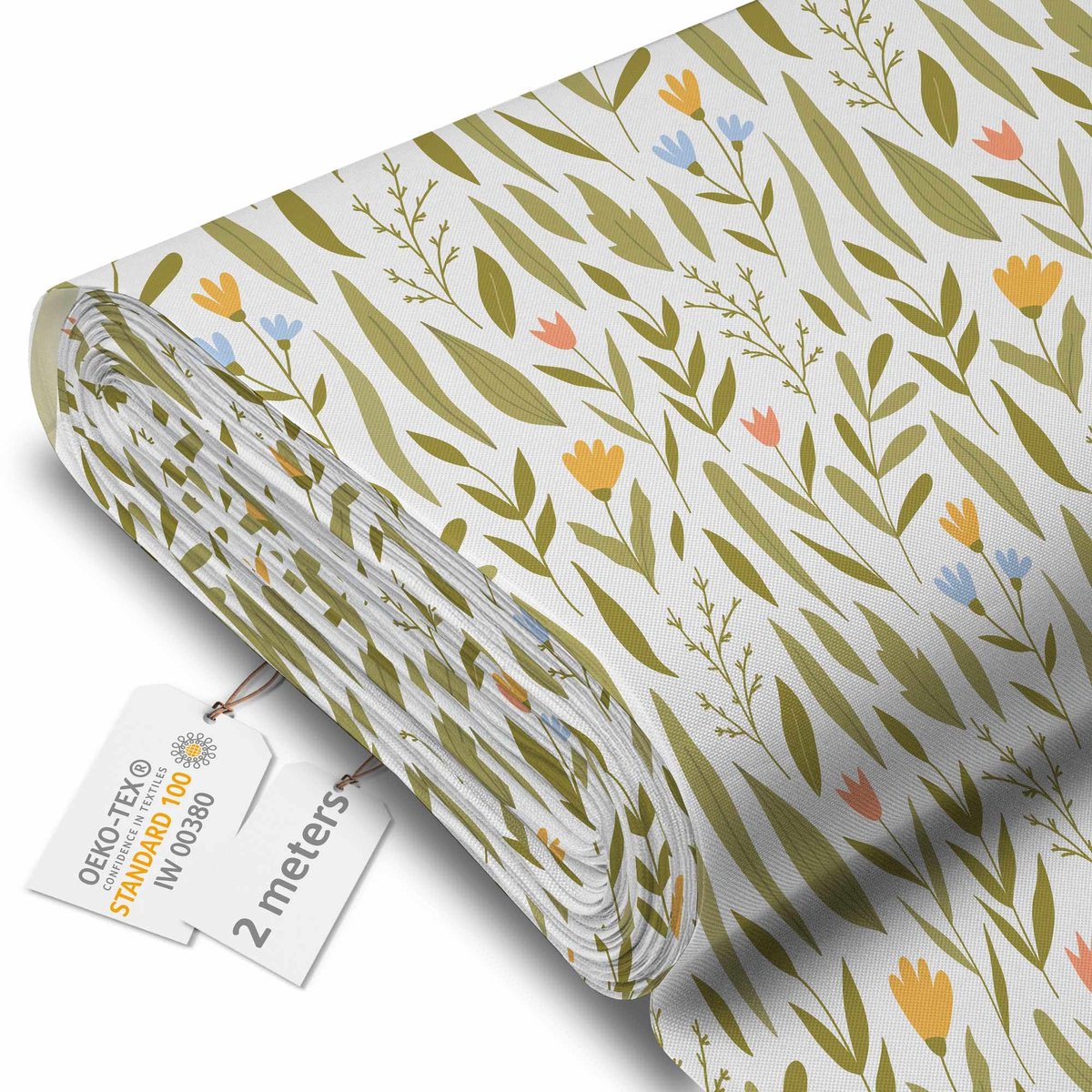 DreamRoots Canvas Waterdicht - Meubelstof per meter 160 cm breed - Waterafstotende stof 220 g/m2 600D - Luifelstof Waterdicht per meter Summer Walk 2M
