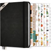 Systemyze Bullet Journal – Notitieboek A5 – Journal Notebook – Hardcover Vegan Leer – Zwart