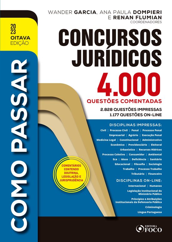 Como Passar em Concursos Jurídico - cover