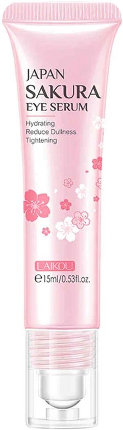 Japan Sakura Eye Serum - Sérum contour des yeux anti-cernes - Roller contour des yeux pour les yeux secs - Sérum anti-poches 15 ml