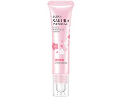 Japan Sakura Eye Serum - Oogserum voor donkere kringen - Oogroller voor droge ogen - Serum voor zware wallen onder de ogen 15ml