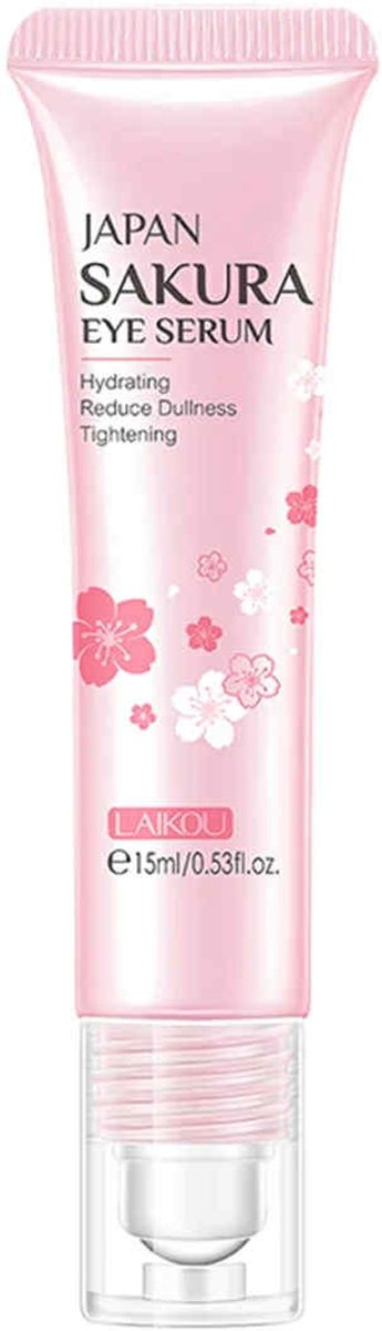Japan Sakura Eye Serum - Oogserum voor donkere kringen - Oogroller voor droge ogen - Serum voor zware wallen onder de ogen 15ml